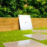 Square Flat Railway Sleeper Brackets - 195mm x 195mm (Pack of 4)